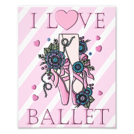 I Kärlek Ballet Fototryck