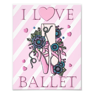 I Kärlek Ballet Fototryck