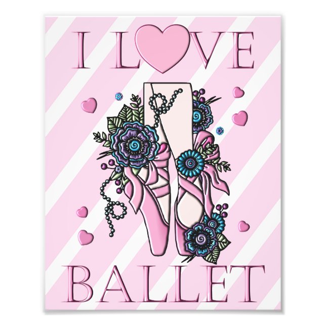 I Kärlek Ballet Fototryck (Framsidan)