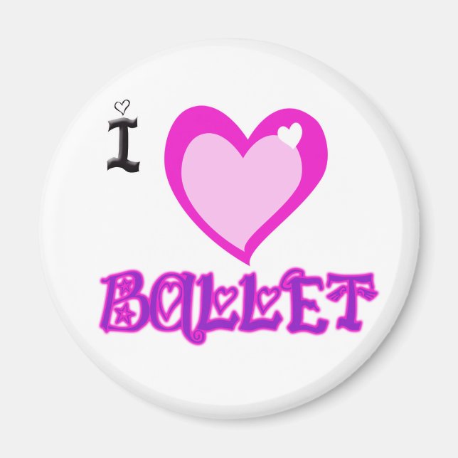 I KÄRLEK Ballet Magnet (Framsidan)