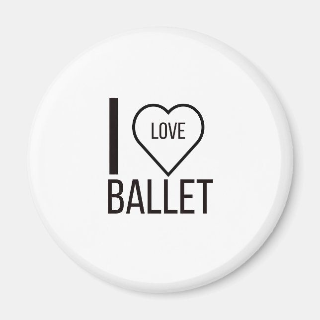 I KÄRLEK BALLET MAGNET (Framsidan)