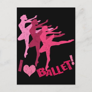 I kärlek Ballet Vykort
