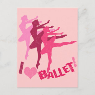 I kärlek Ballet Vykort