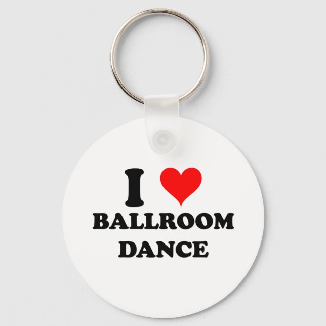 I Kärlek Ballroom Dance Nyckelring (Framsida)