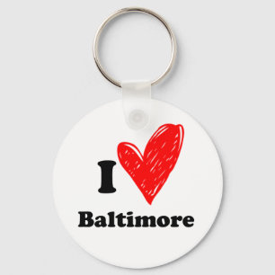 I kärlek Baltimore Nyckelring