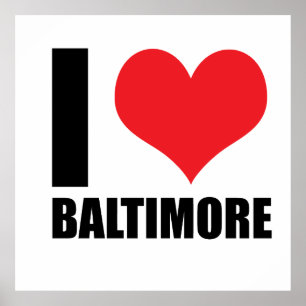 I kärlek Baltimore Poster
