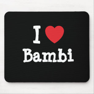 I kärlek Bambi hjärta T-Shirt Musmatta