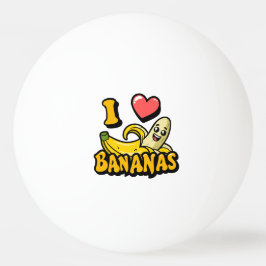 I Kärlek Bananas Pingisboll