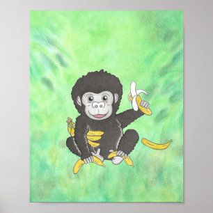 " I kärlek bananer" Poster