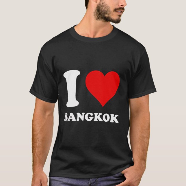 I Kärlek Bangkok T Shirt (Framsida)