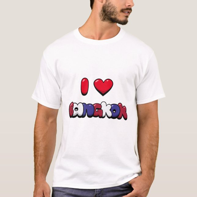 I Kärlek Bangkok T Shirt (Framsida)