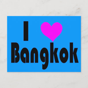 I Kärlek Bangkok Thailand vykort