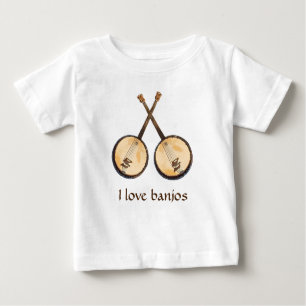 I Kärlek Banjo Music Instruments T-shirt