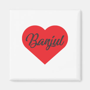 I Kärlek Banjul - Gambia Magnet