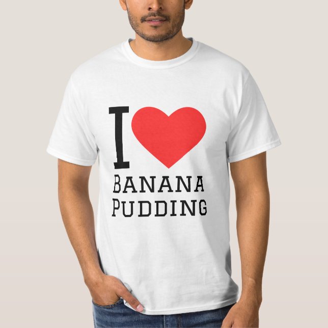 I kärlek banpudding t shirt (Framsida)