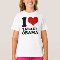 I kärlek Barack Obama Kids t shirt