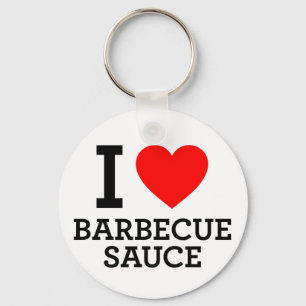 I Kärlek Barbecue Sauce Nyckelring