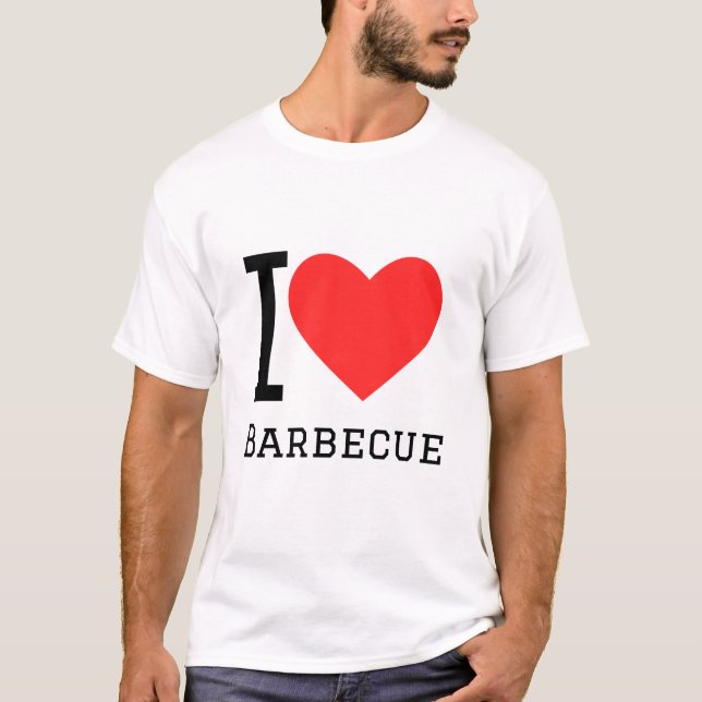 I kärlek barbecue t shirt (Framsida)