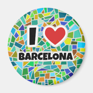 I kärlek Barcelona Magnet