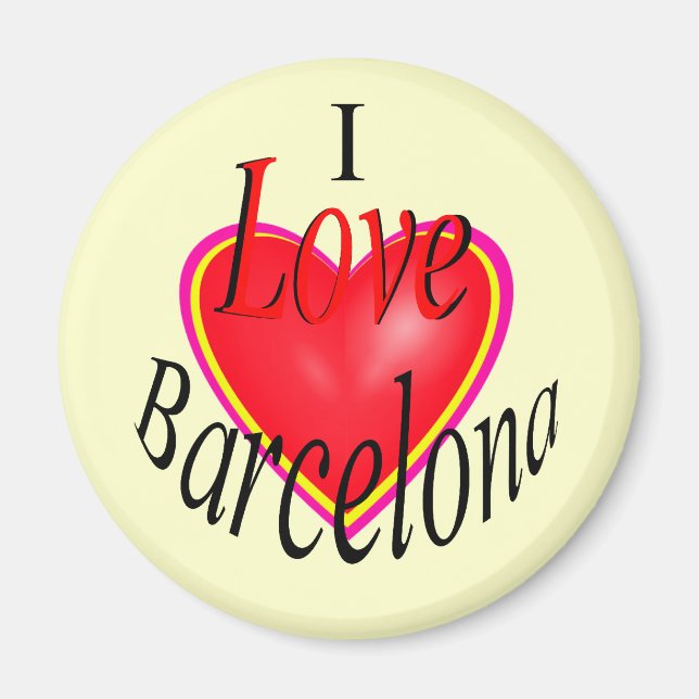 I Kärlek Barcelona! Magnet (Framsidan)
