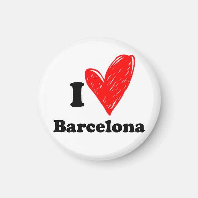 I kärlek Barcelona Magnet (Framsidan)