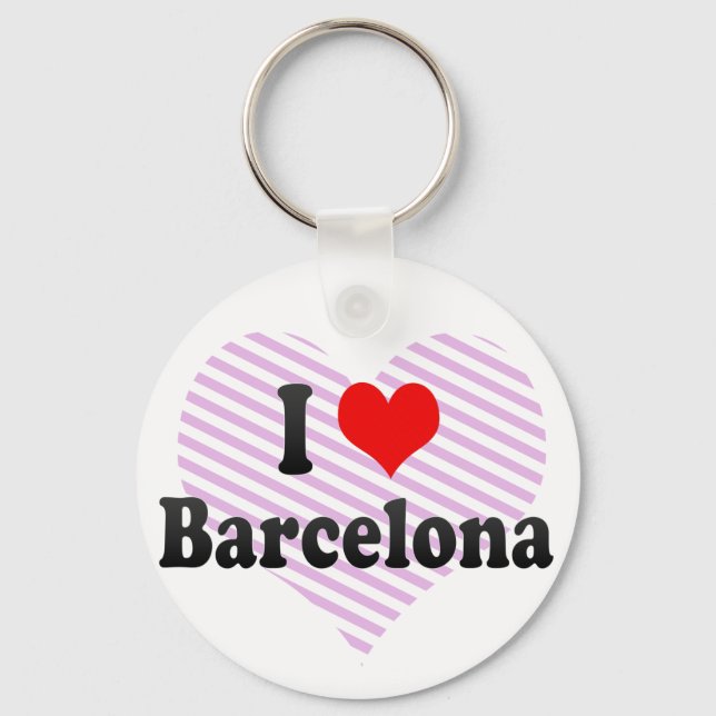 I Kärlek Barcelona, Spanien Nyckelring (Framsida)