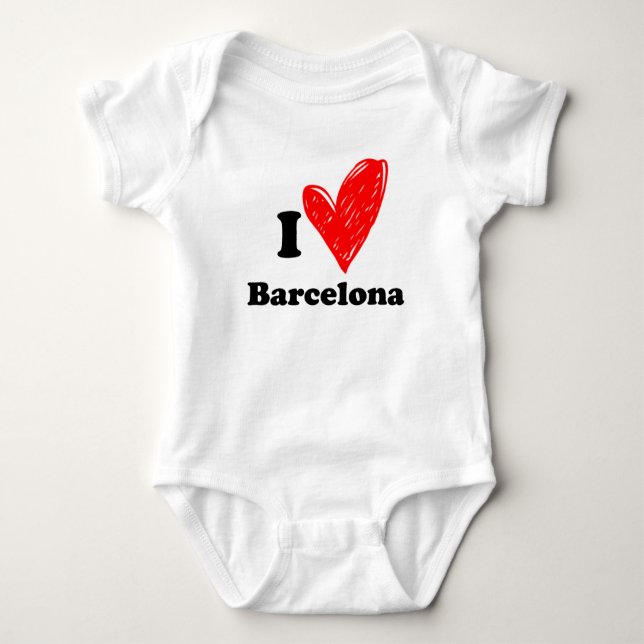 I kärlek Barcelona T Shirt (Framsida)