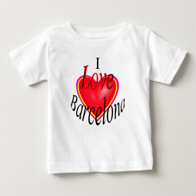 I Kärlek Barcelona! Tee (Framsida)