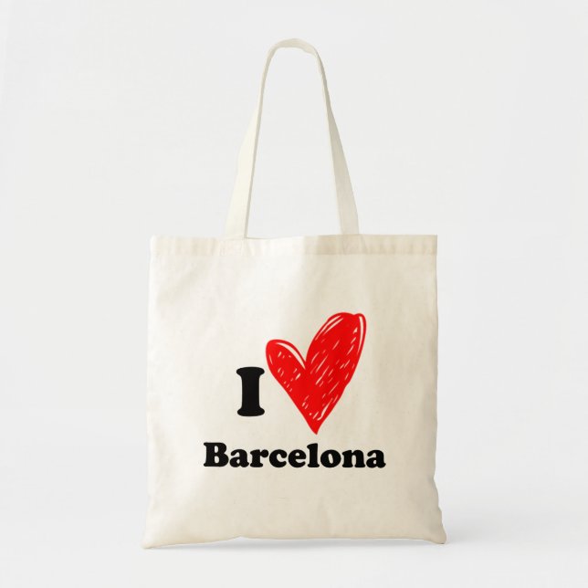 I kärlek Barcelona Tygkasse (Framsidan)