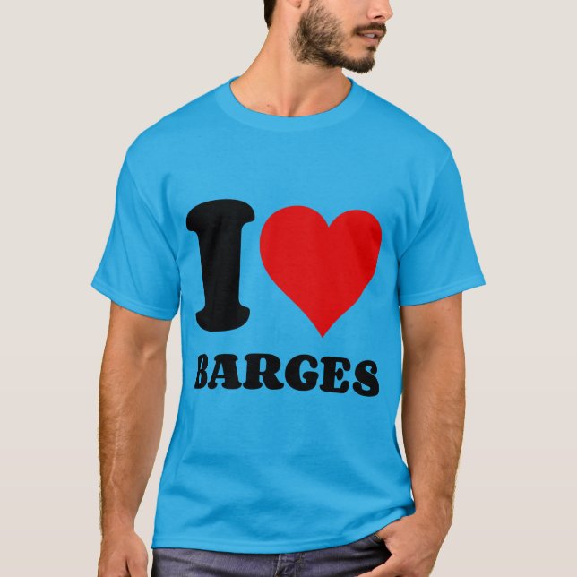 I KÄRLEK BARGES T SHIRT (Framsida)