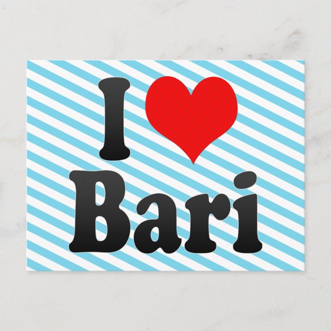 I Kärlek Bari, Italien Vykort (Framsida)