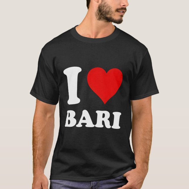 I Kärlek Bari T Shirt (Framsida)