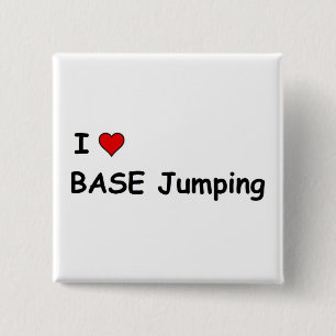 I Kärlek BASE Jumping Knapp