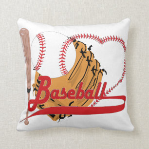 I Kärlek Baseball - Boll, Fladdermus, Baseball-han Kudde