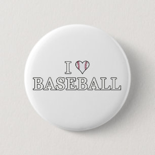 I Kärlek Baseball Knapp