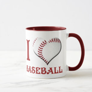 I Kärlek Baseball Mugg