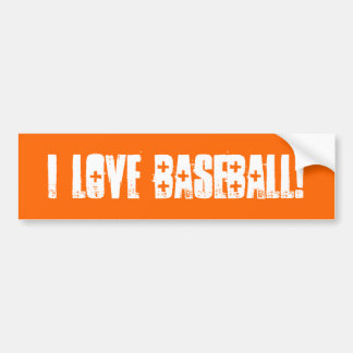 I Kärlek Baseball Wall / Laptops / Bilbältesmärke Bildekal