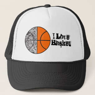 I Kärlek Basket Hat Truckerkeps