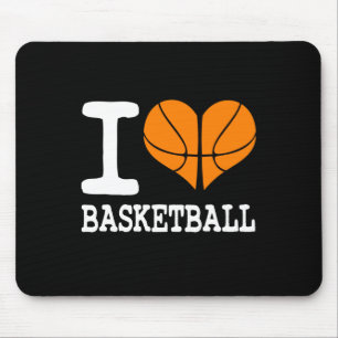 I Kärlek Basketball Boll Sports Athletics Älskare Musmatta