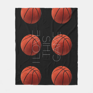 I Kärlek Basketball Close-Up Fleecefilt