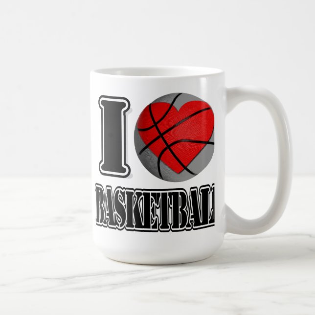 I kärlek Basketball - Mugg (Höger)