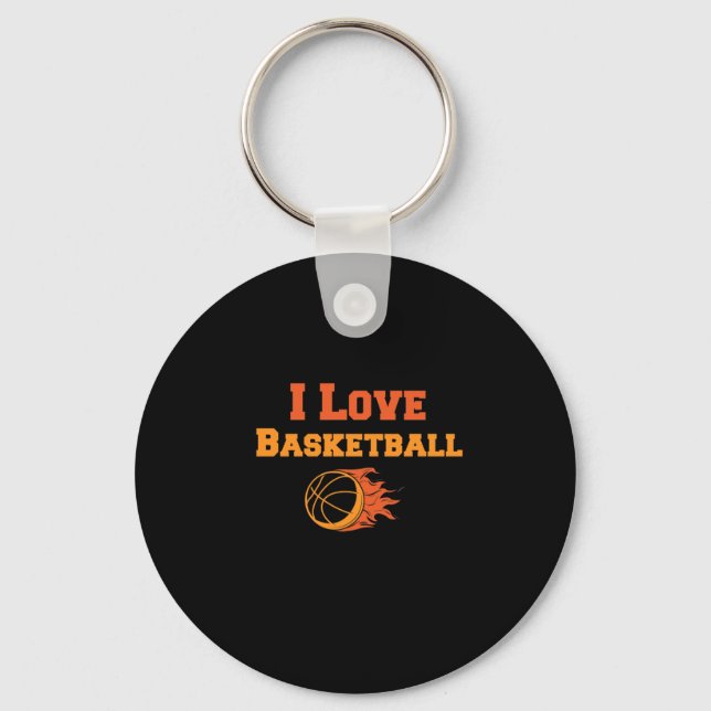 I Kärlek Basketball. Nyckelring (Framsida)