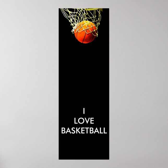 I Kärlek Basketball Poster (Framsidan)