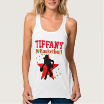 I KÄRLEK BASKETBALL RED RED PERSONLIG TANKTOP