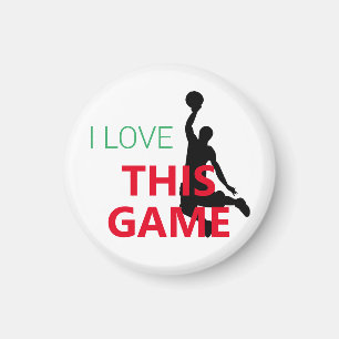 I Kärlek Basketball-spel Magnet