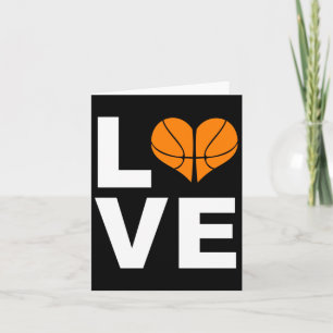 I Kärlek Basketball Sports Idrottsman Player Gift Kort