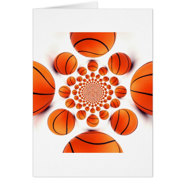 I kärlek basketboll hälsningskort (Framsidan)