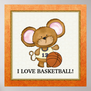 I Kärlek Basketboll poster