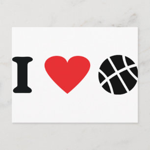 I kärlek basketboll vykort