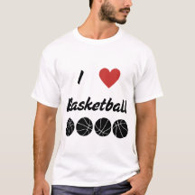 I Kärlek Basketbollens textdesign